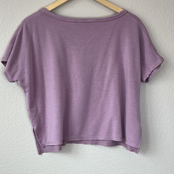 Athleta Crop Top Sweater Purple Size Extra Small - Picture 8 of 8